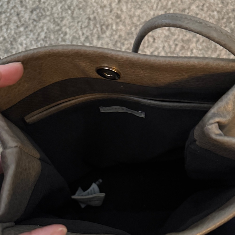 Lucky Brand Taupe Leather Shoulder Bag - Picture 6 of 6